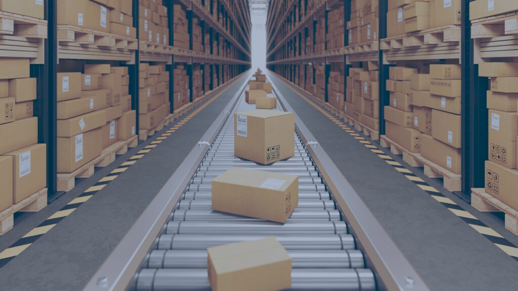 Automated system for shipments in a warehouse